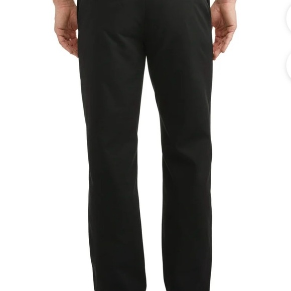 George black flat front wrinkle resistant straight pants 30 32 NEW - Picture 3 of 3